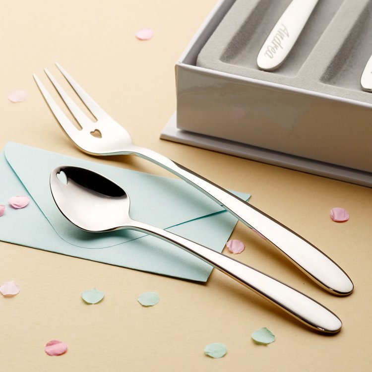 6 db-os szívecskés ajándék evőeszközkészlet - Love Cutlery