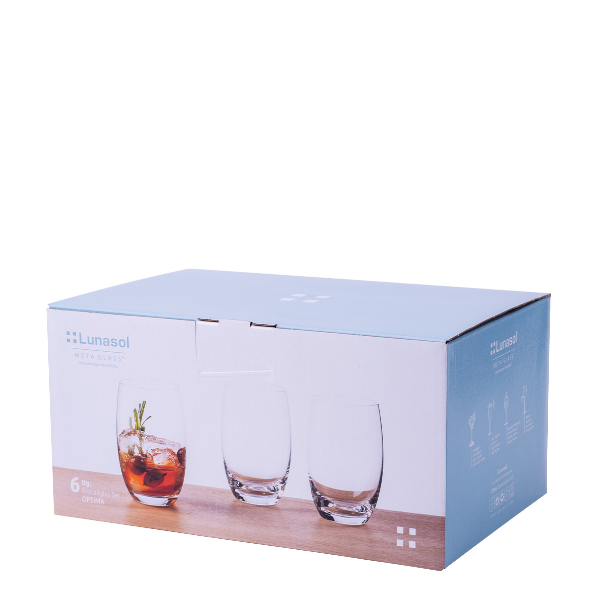 Tumbler poharak 460 ml 6 db - Optima Glas Lunasol