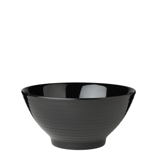 Tál fekete 20 cm melamin | Elements Flow