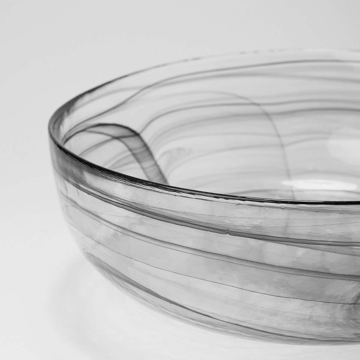 Tál fekete 21 cm - Elements Glass