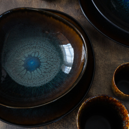 Tálkészlet 4 db | Elements Amber Eye Organic