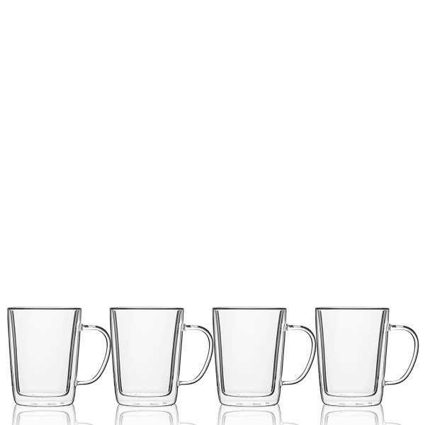 BASIC Glas Double Wall csésze 300 ml - 4 db-os készlet