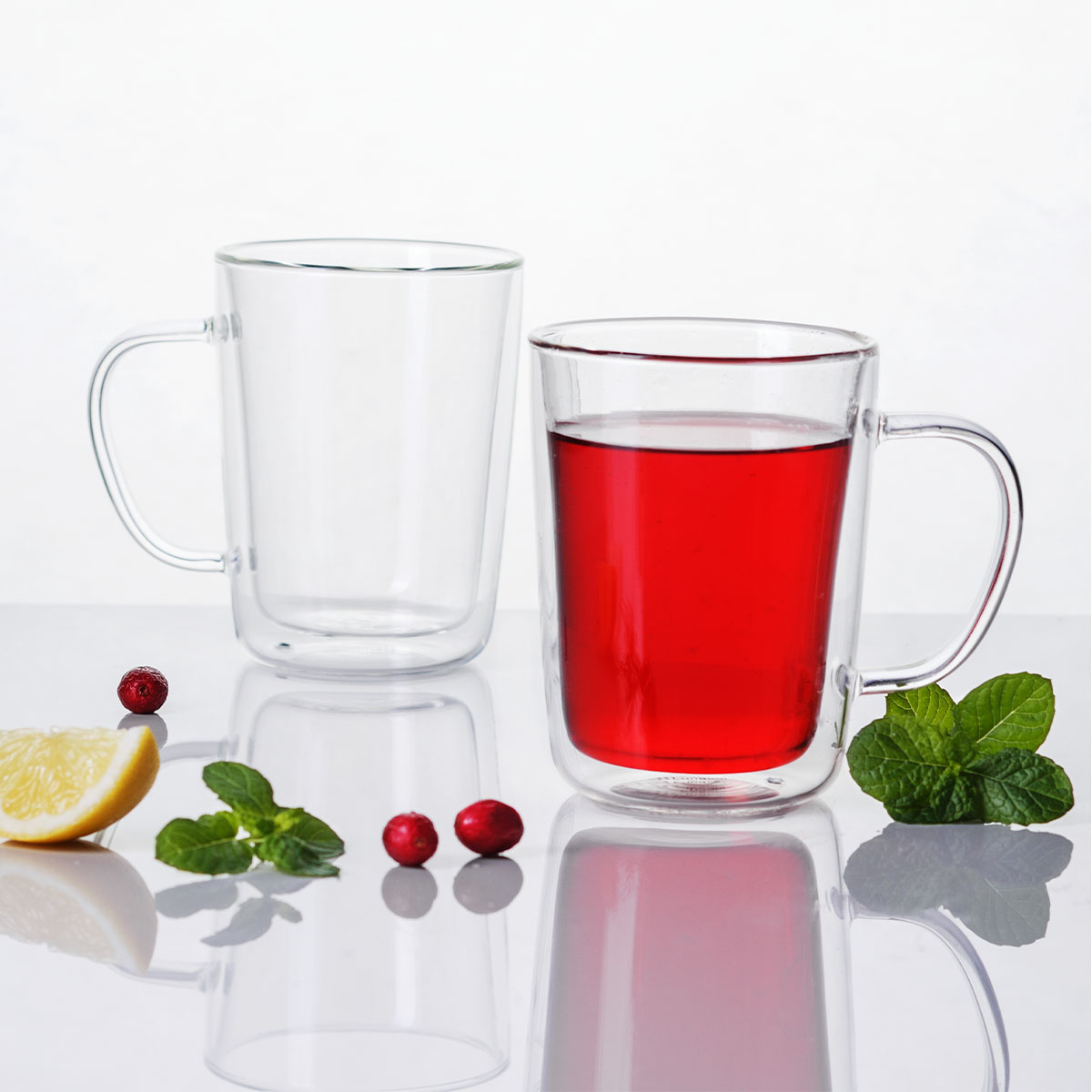 BASIC Glas Double Wall csésze 300 ml - 4 db-os készlet