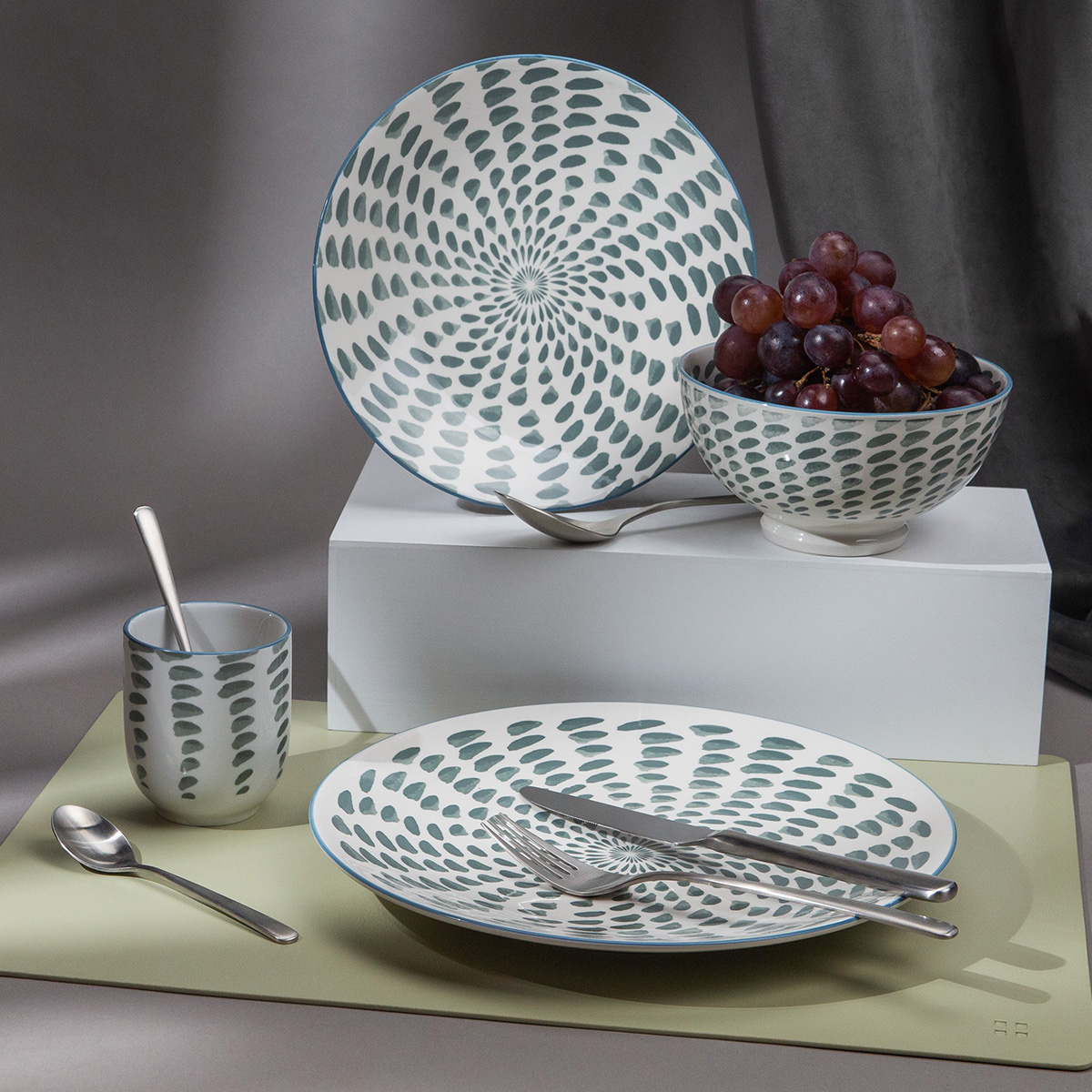 Lapos tányér 15 cm – Elements Asia Water