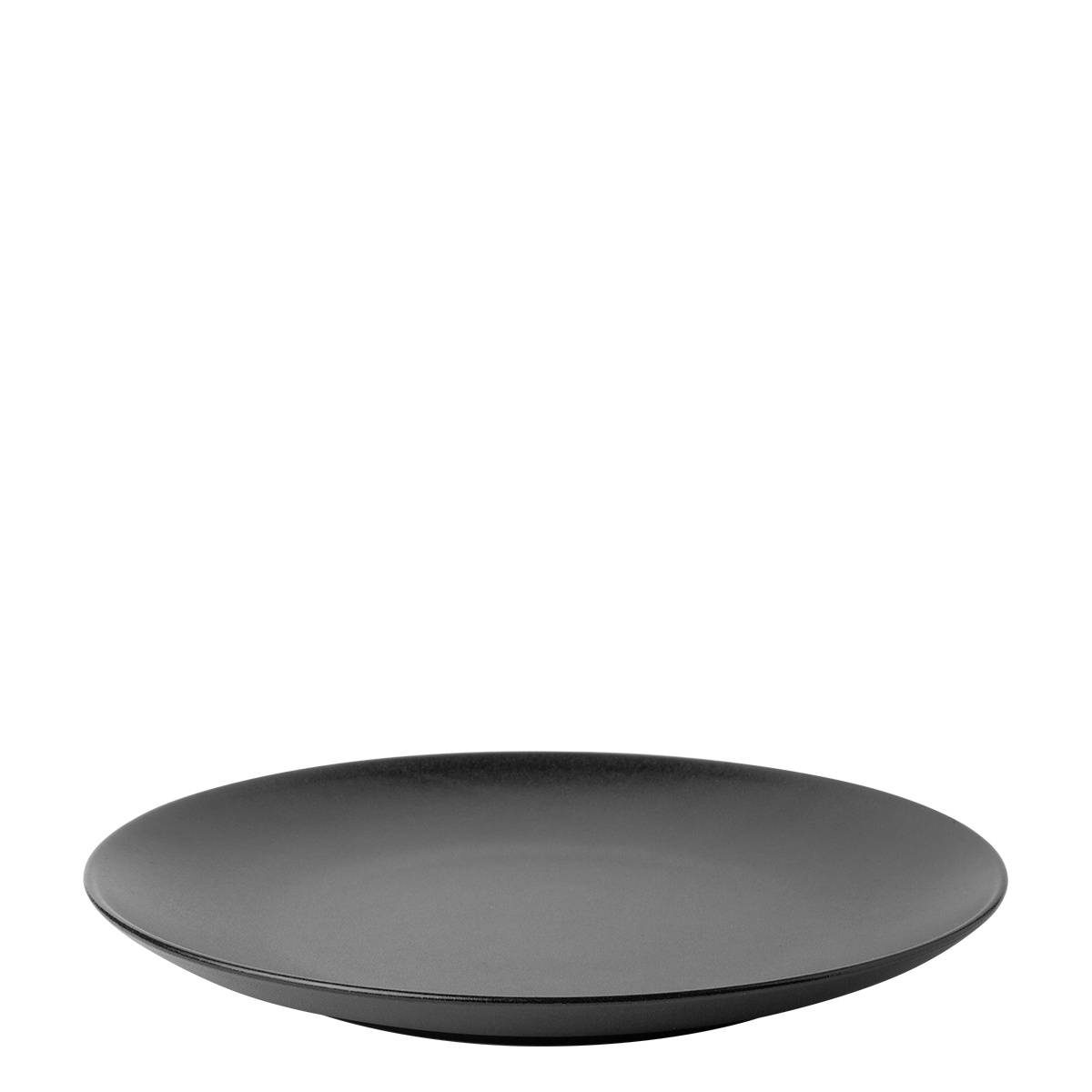 Lapos tányér 27 cm 4 db - Basic fekete matt