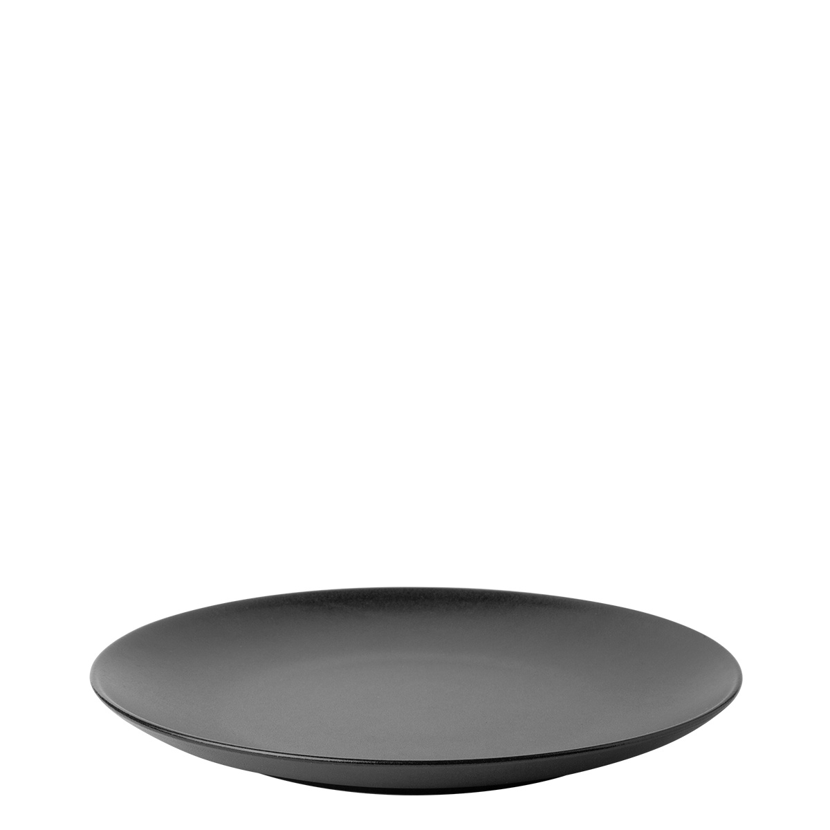 Lapos tányér 24 cm 4 db - Basic fekete matt