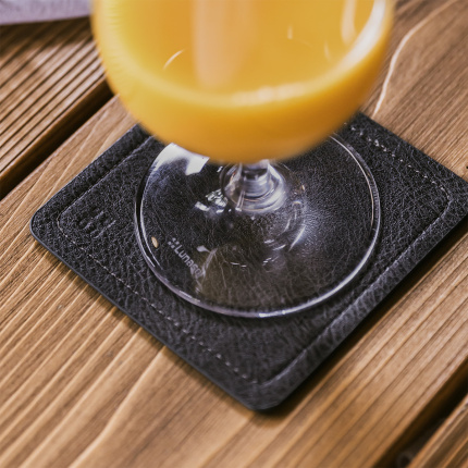 Antracit poháralátét PVC – Elements Ambiente