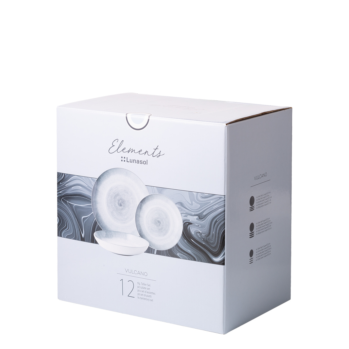 Kezdő étkészlet 28 db-os | Elements Vulcano