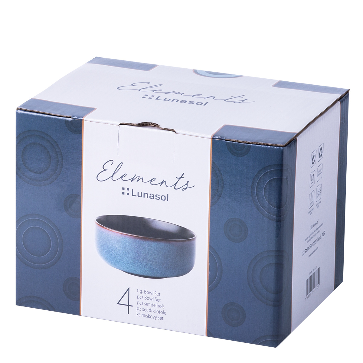 Kerámia tálkészlet 4 db – Elements Night