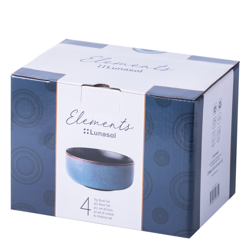 Kerámia tálkészlet 4 db – Elements Night