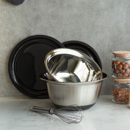 Keverőtál készlet fedővel 4 db – Basic Kitchen