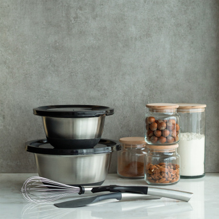 Keverőtál készlet fedővel 4 db – Basic Kitchen