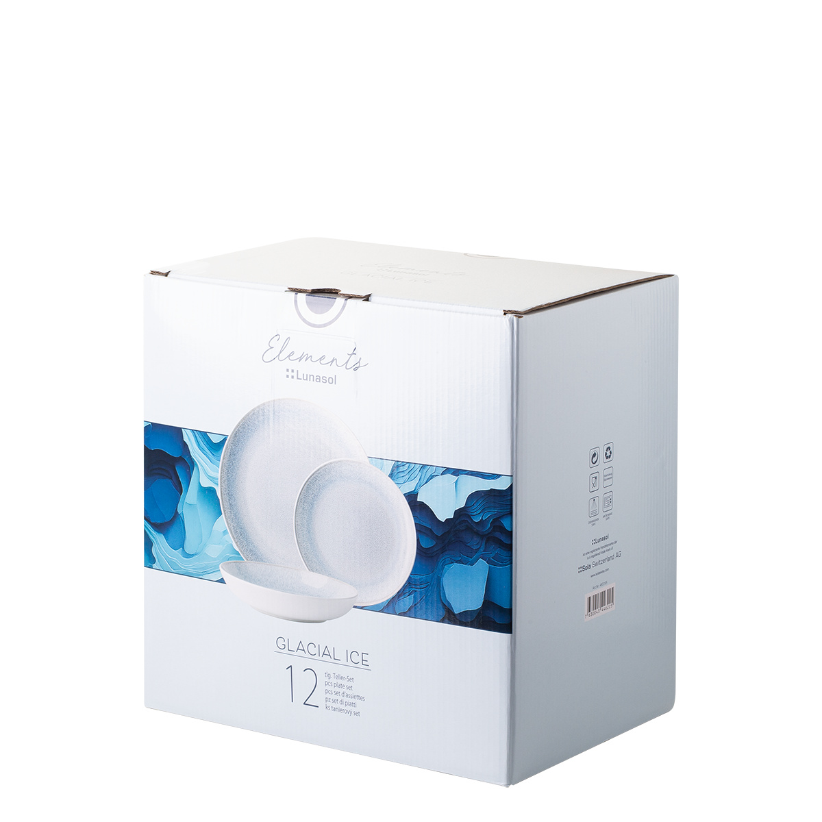 Tányérkészlet 12 db | Elements Glacial Ice
