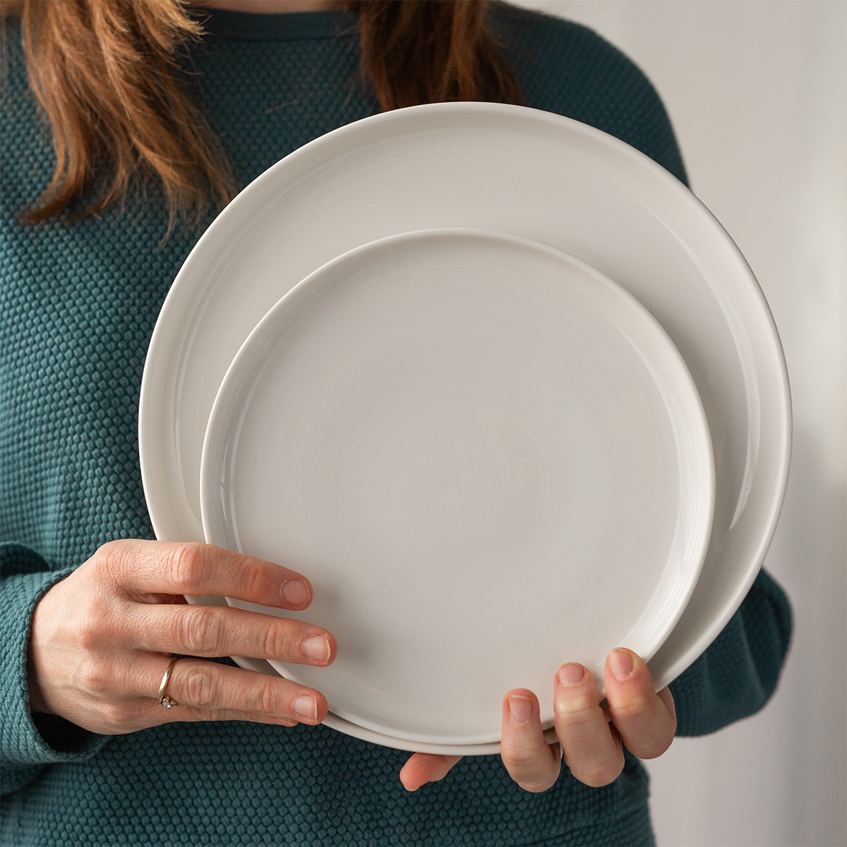 Desszertes tányér Coupe fehér 20 cm – Flow
