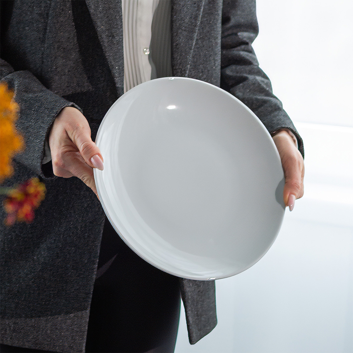 Lapos tányér 28 cm Chic Weiss | Lunasol