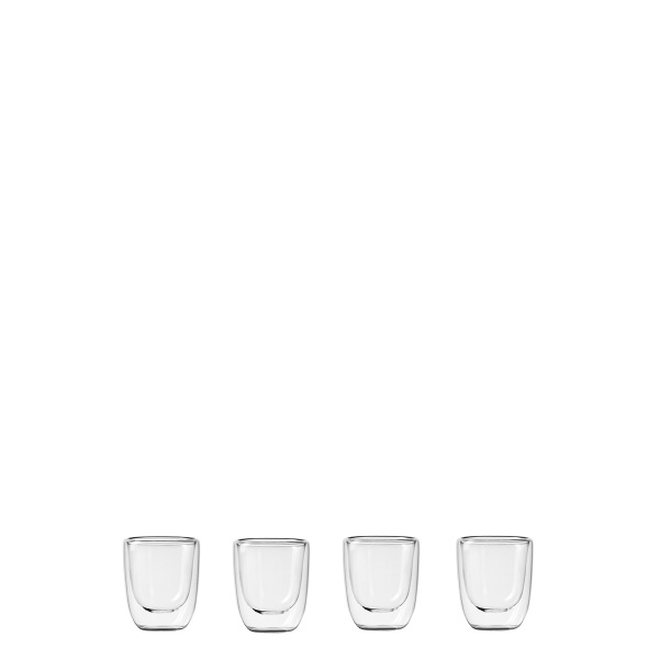 Pohár BASIC Glas Double Wall 70 ml - 4 db-os készlet