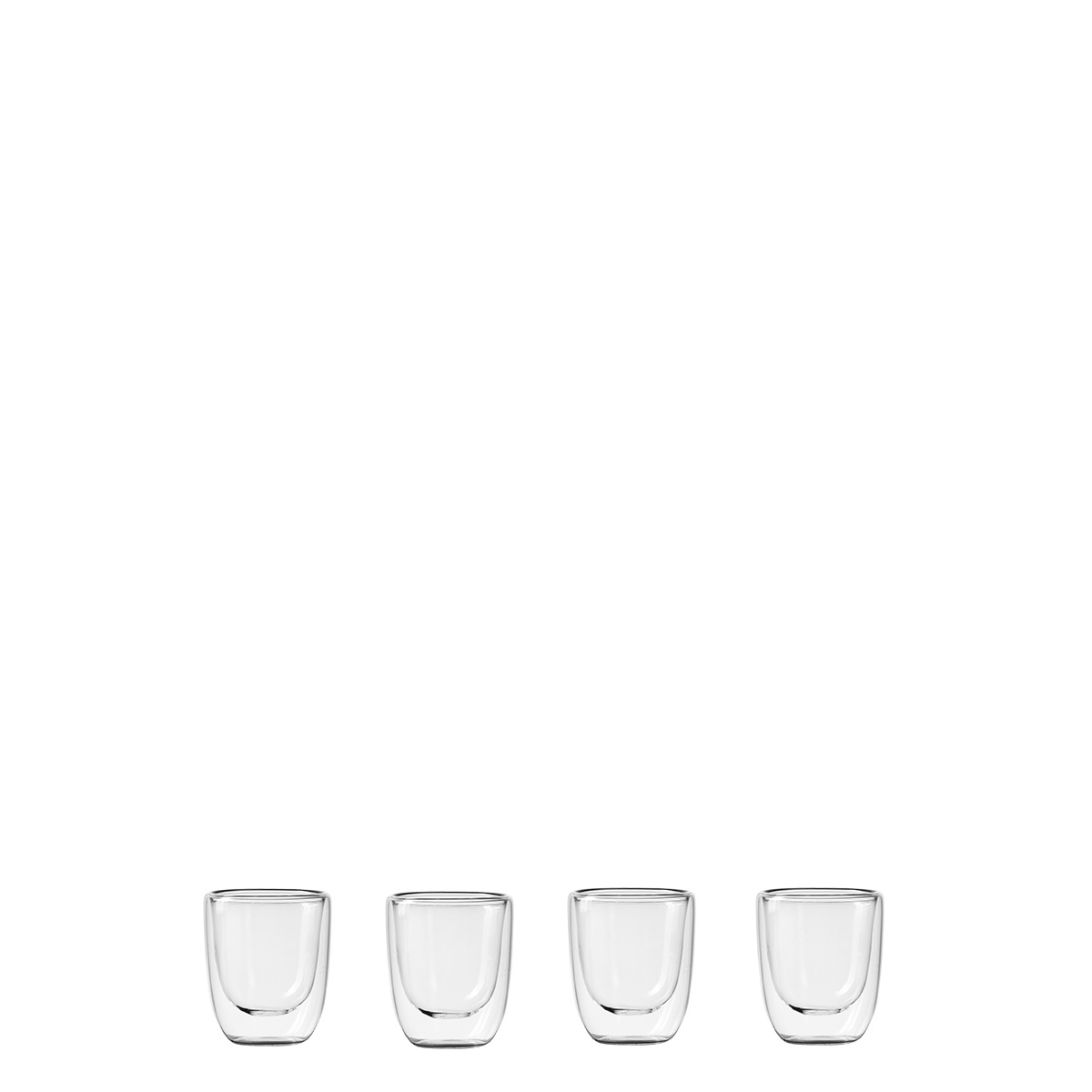 Pohár BASIC Glas Double Wall 70 ml - 4 db-os készlet