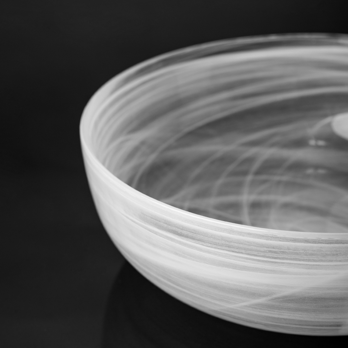 Tál fehér 21 cm - Elements Glass
