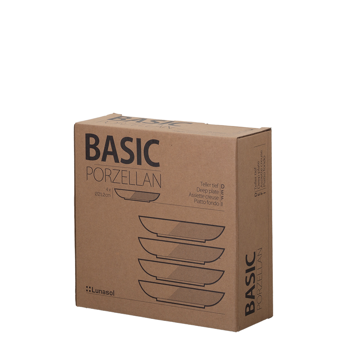 Mélytányér coupe 20,5 cm 4 db-os szett - Basic