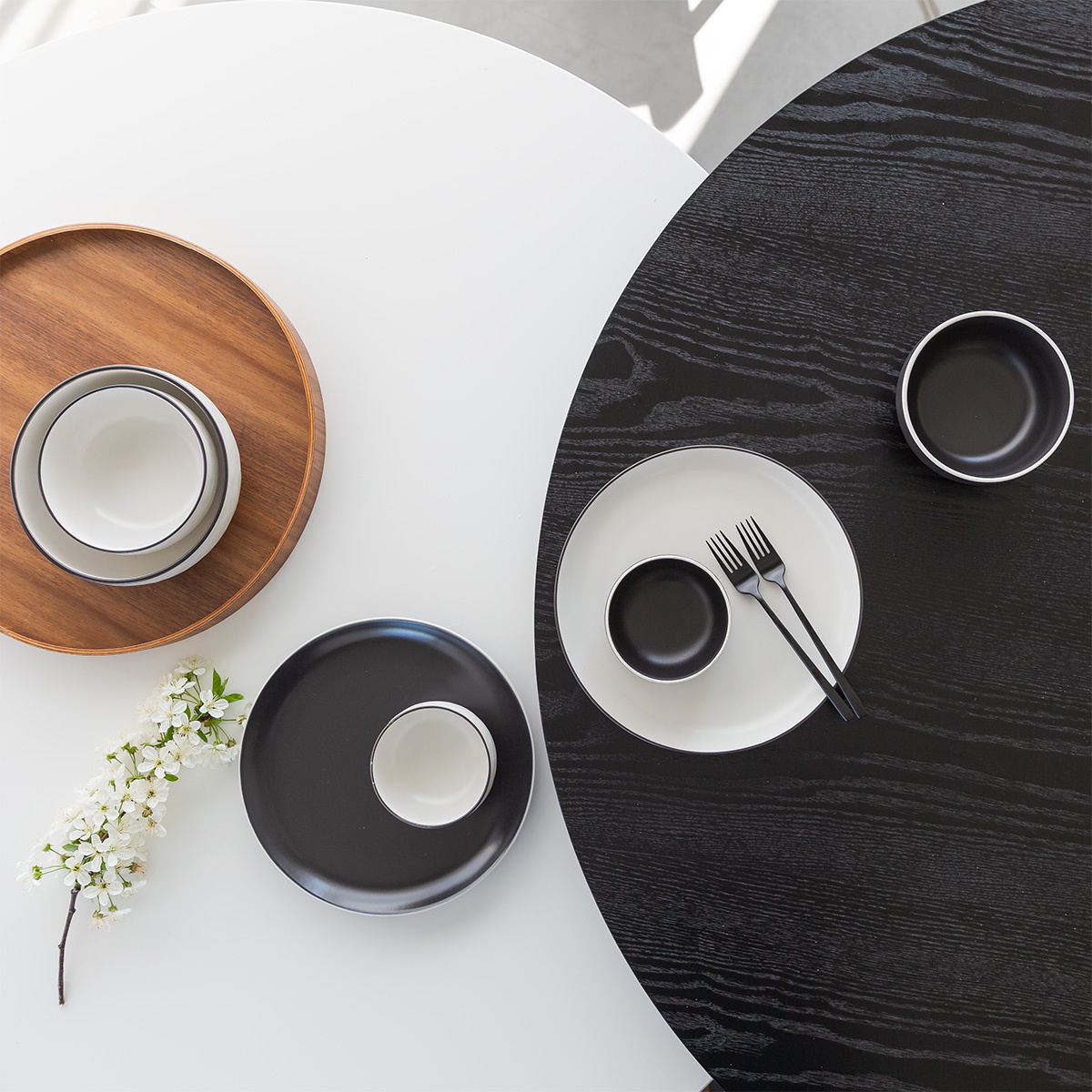 Tányérkészlet 18 db | Elements Yin & Yang white