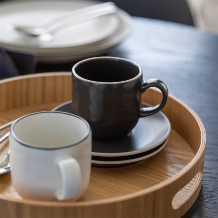 Csésze készlet 12 db | Elements Yin & Yang black