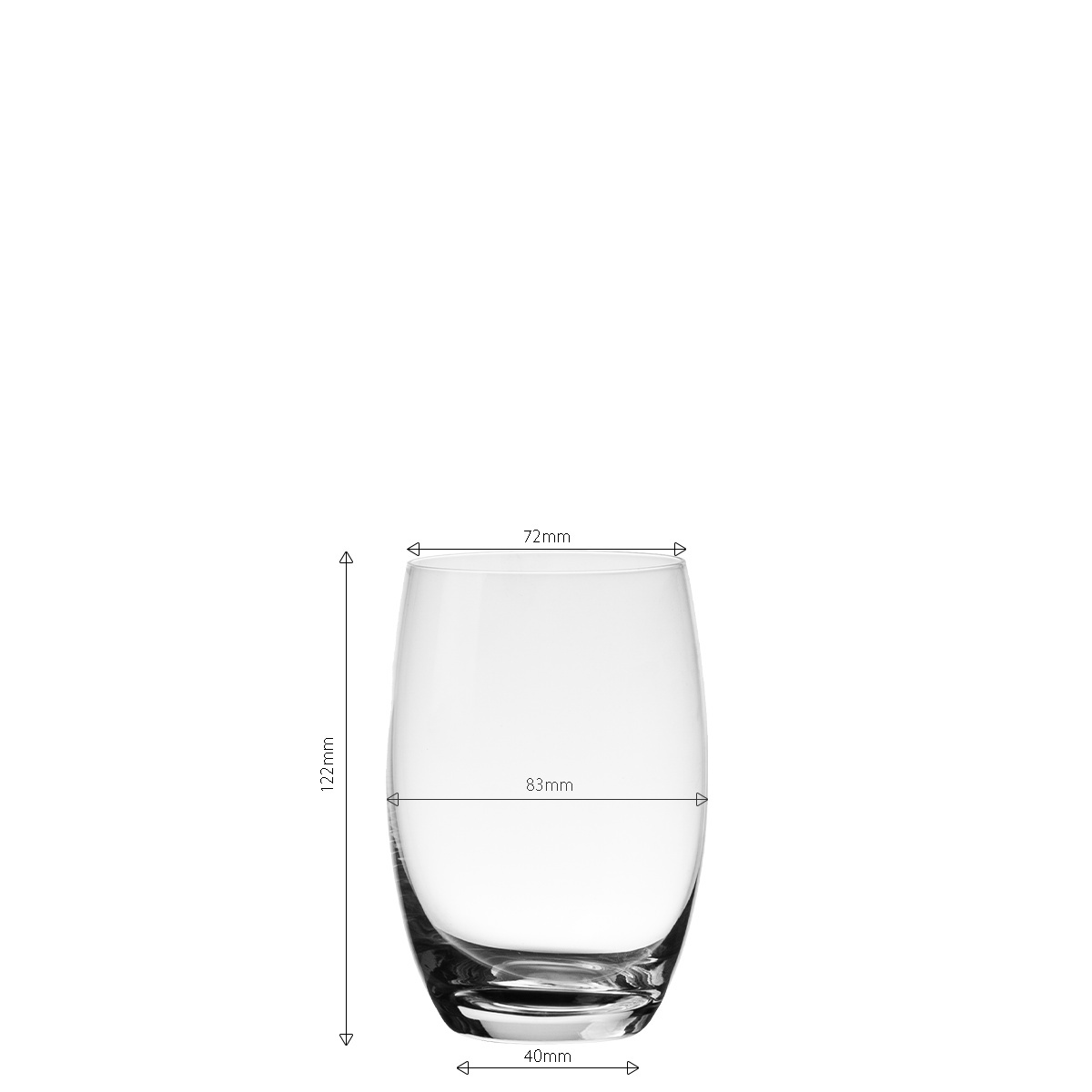 Tumbler poharak 460 ml 6 db - Optima Glas Lunasol