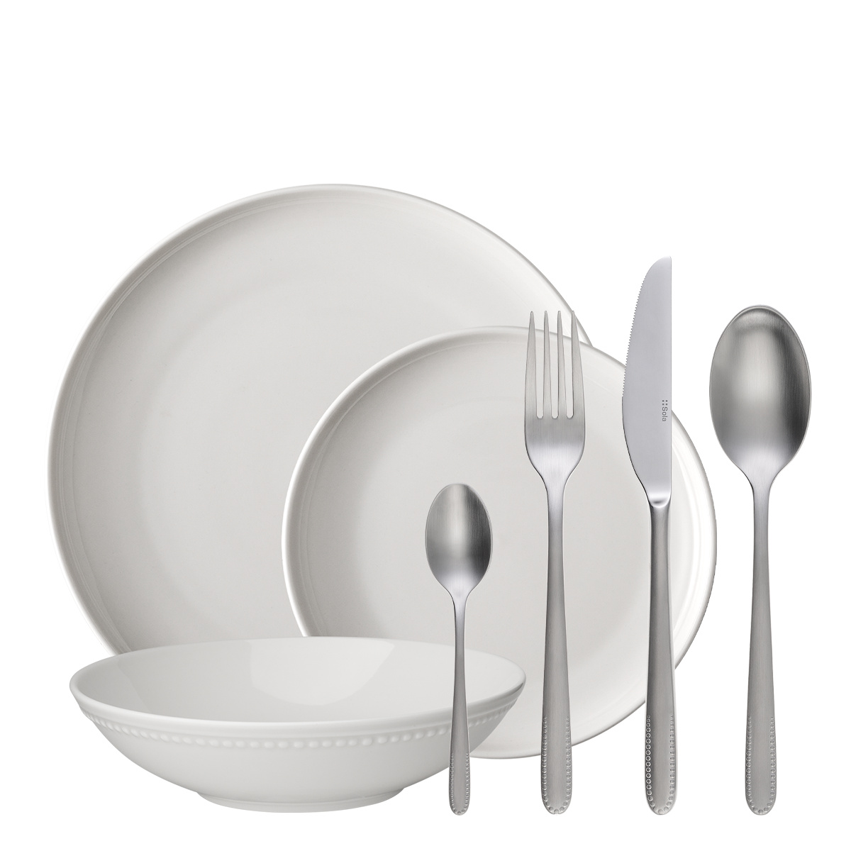 Kezdő étkészlet 36 db | Elements Pearl