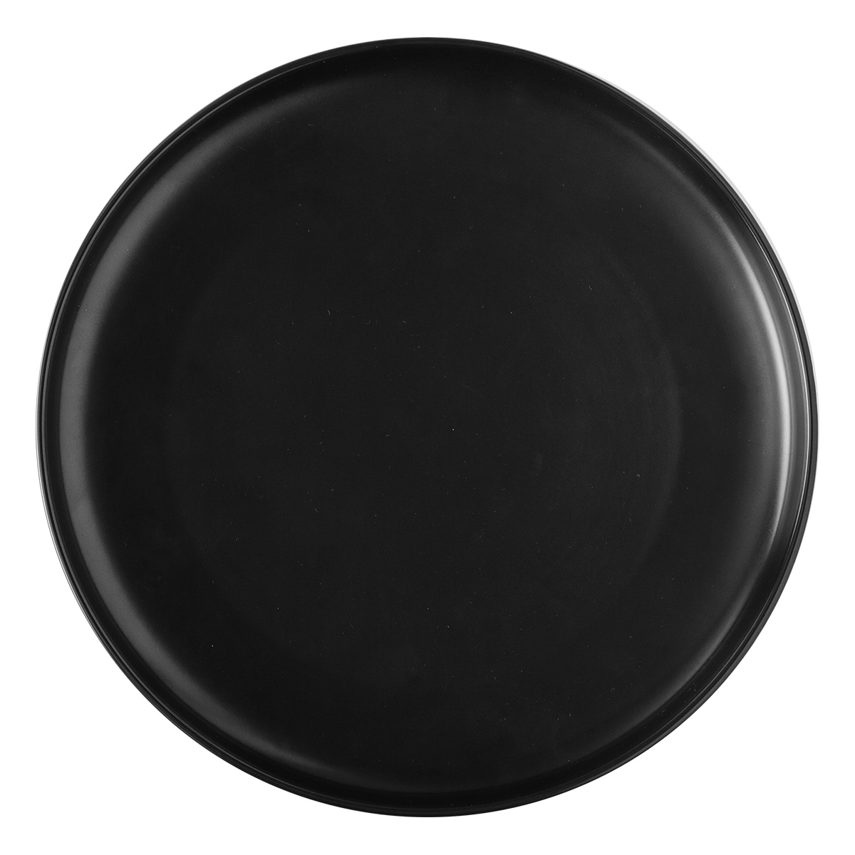 Lapos tányér Coupe fekete 25 cm – Flow