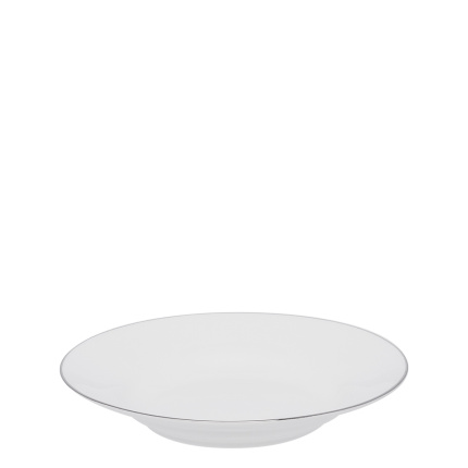 Mélytányér 23 cm platina szegéllyel - Premium Platinum Line