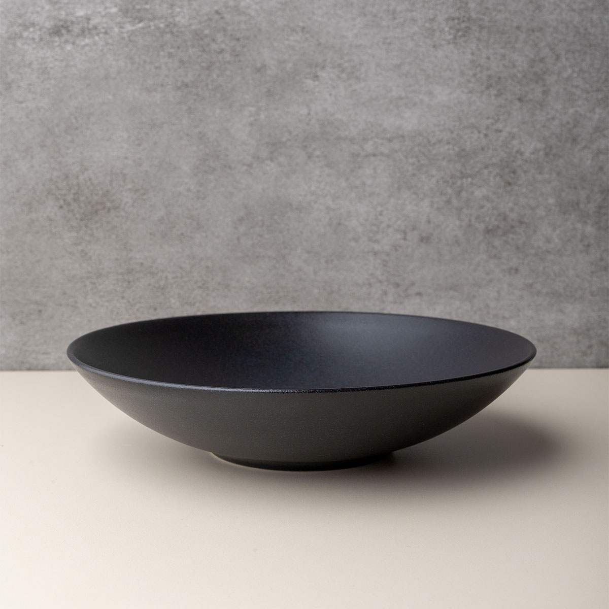 Mélytányér 21,5 cm 4 db - Basic fekete matt
