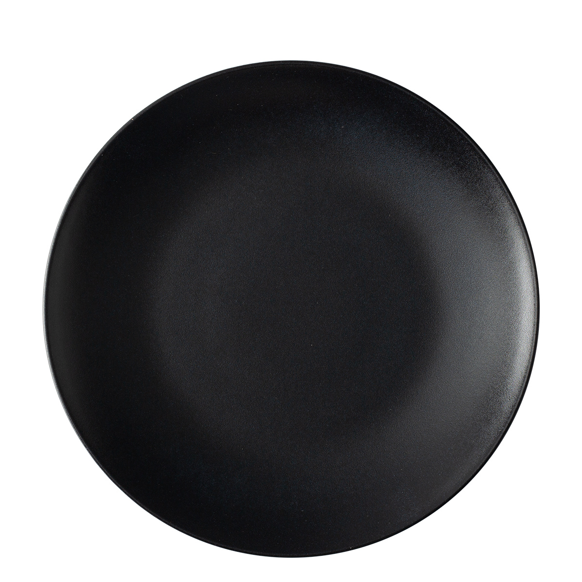 Lapos tányér 27 cm 4 db - Basic fekete matt