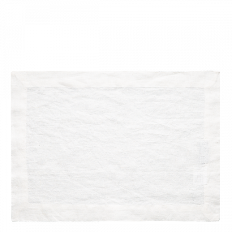 Fehér lenvászon terítő 35 x 50 cm - Gaya Ambiente