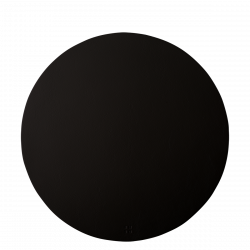 Fekete tányéralátét ø 38 cm – Elements Ambiente