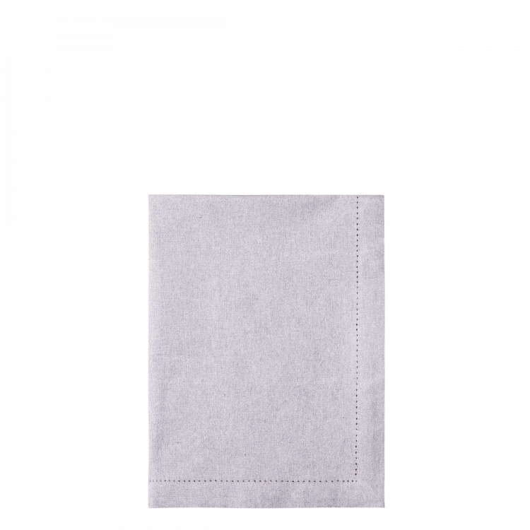 Világosszürke pamut terítő, 50 x 140 cm - Basic Ambiente