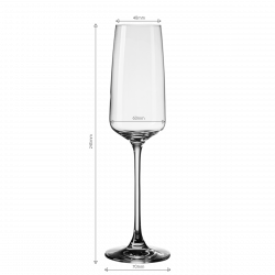 250 ml-es pezsgőspoharak 4 db-os készlet - 21st Glas Lunasol META Glass