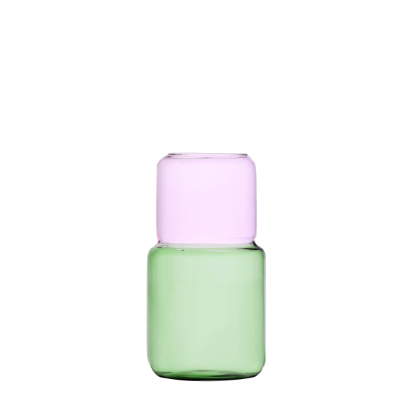 Váza rózsaszín/zöld 25 cm