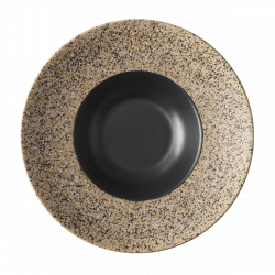 Tésztatányér / Gourmet 27 cm – Gaya RGB Sand fekete matt
