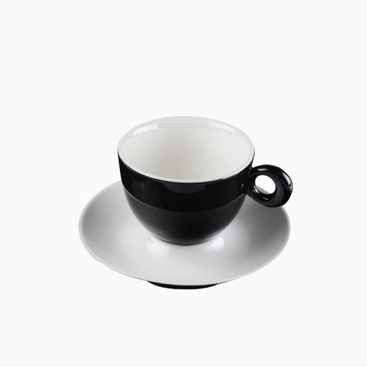 Csészealj fekete 15 cm - RGB