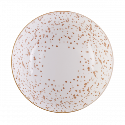 Müzlistál fehér/pezsgőszínű 17,8 cm - Basic