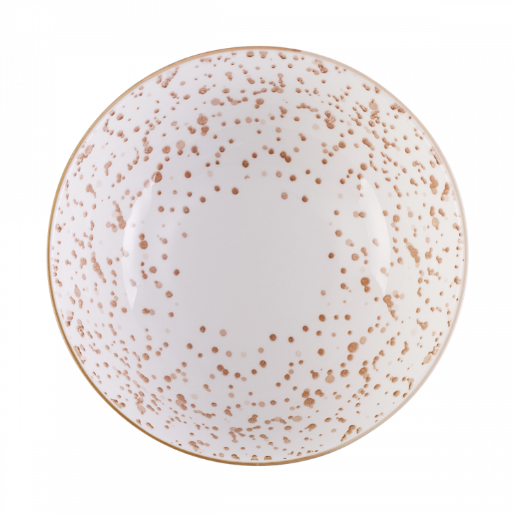 Müzlistál fehér/pezsgőszínű 17,8 cm - Basic