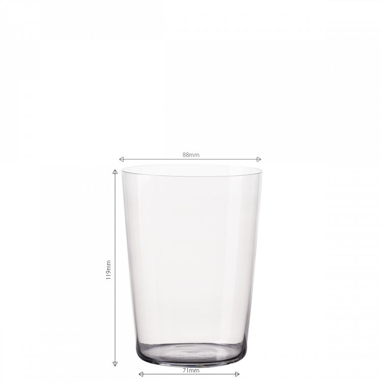 515 ml-es szürke Tumbler poharak 6 db-os készlet – 21st Century Glas Lunasol META Glass