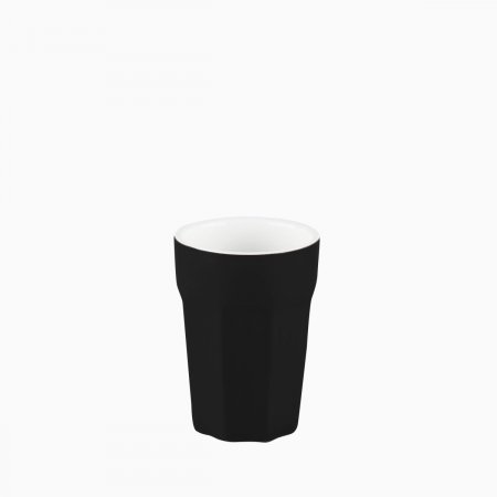 80 ml-es kisméretű porcelánpohár fekete - RGB