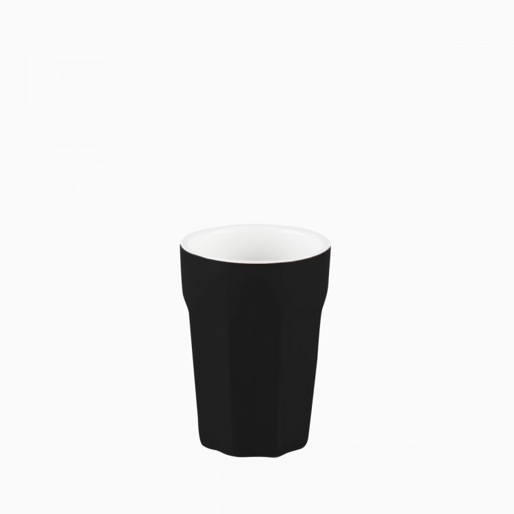 80 ml-es kisméretű porcelánpohár fekete - RGB