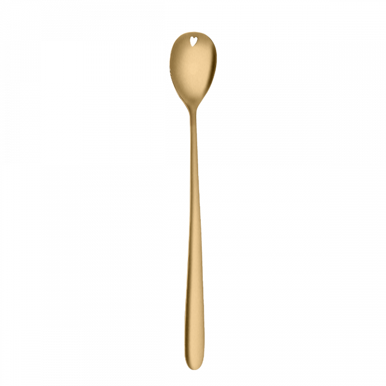 Szívecskés PVD halvány aranyszínű - Love Cutlery