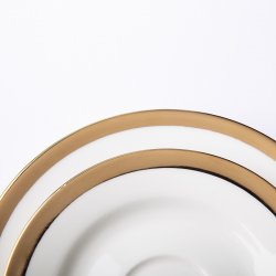 Porcelánkészlet aranyszegéllyel 20 db-os – Flow Lunasol