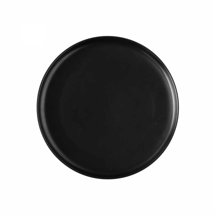 Coupe-desszerttányér fekete 20 cm – Flow