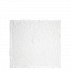 Fehér lenvászon terítők 50 x 50 cm 2 db - Gaya Ambiente