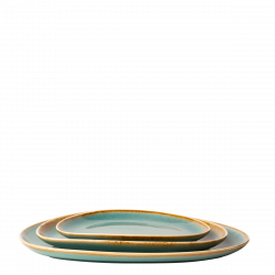 Triangle Sand tányér türkizkék 30,5 x 24,2 cm – Gaya
