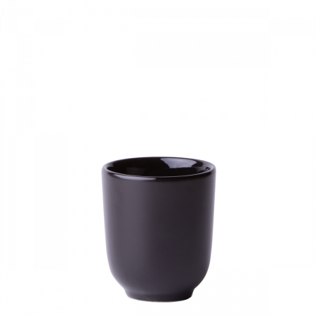 Fekete fületlen csésze 80 ml - Flow
