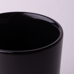 Fekete fületlen csésze 220 ml - Flow